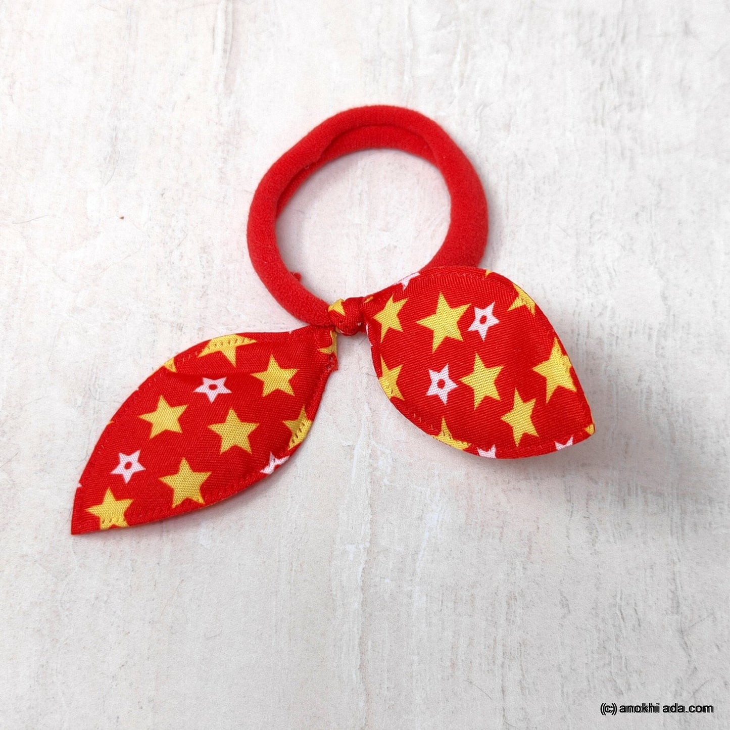 Anokhi Ada Multi-Colour Hair Ties/ Hairbands for Girls and Women (ZG-39 Ponytail Holders, 4 Pcs Assorted Colour Rubber)