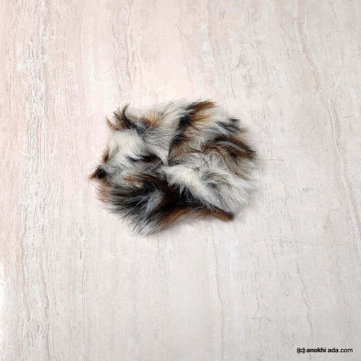 Anokhi Ada Multi-Colour Large Size Fur Scrunchie for Girls and Women (ZG-60 Scrunchie)