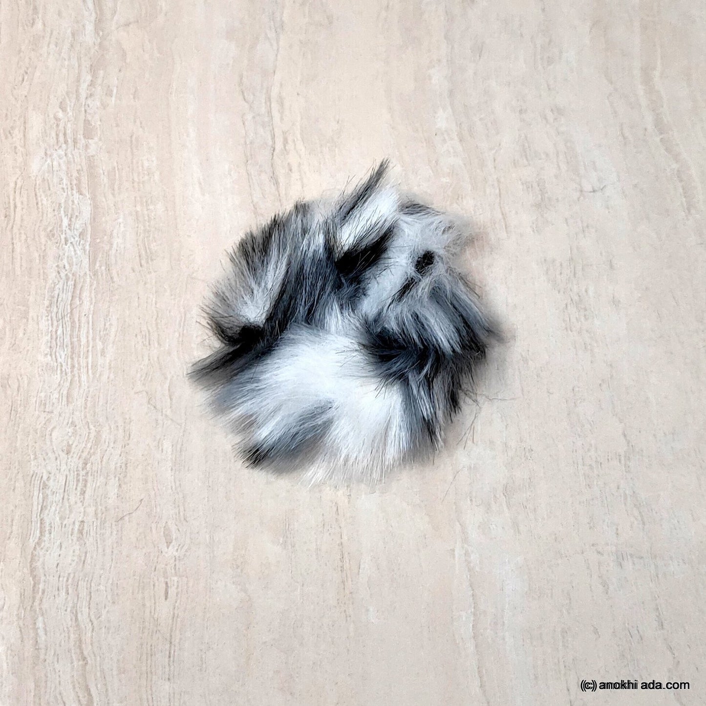 Anokhi Ada Multi-Colour Large Size Fur Scrunchie for Girls and Women (ZG-62 Scrunchie)