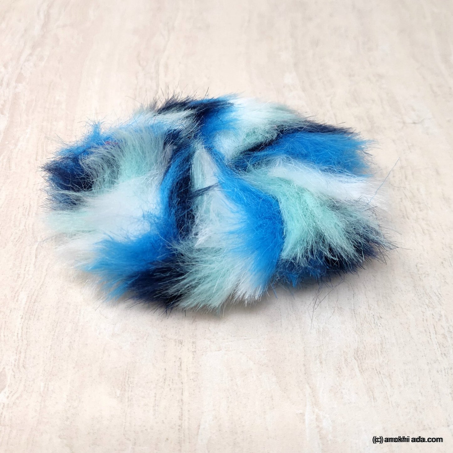 Anokhi Ada Multi-Colour Large Size Fur Scrunchie for Girls and Women (ZG-65 Scrunchie)