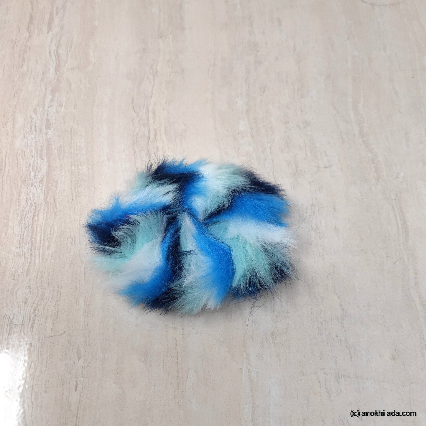 Anokhi Ada Multi-Colour Large Size Fur Scrunchie for Girls and Women (ZG-65 Scrunchie)