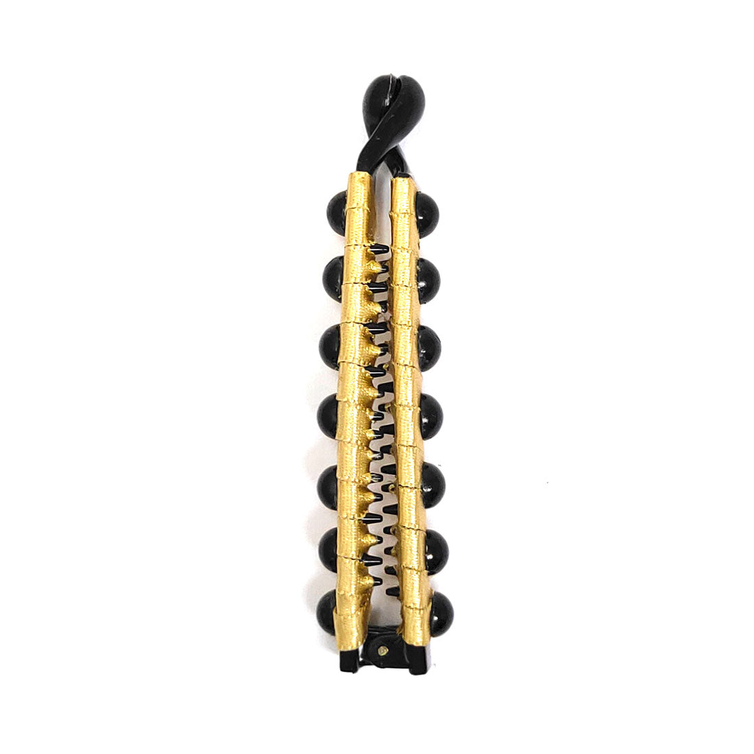 Anokhi Ada Handmade Pearl Banana Hair Clip for Girls and Women (Golden)-ZI-01