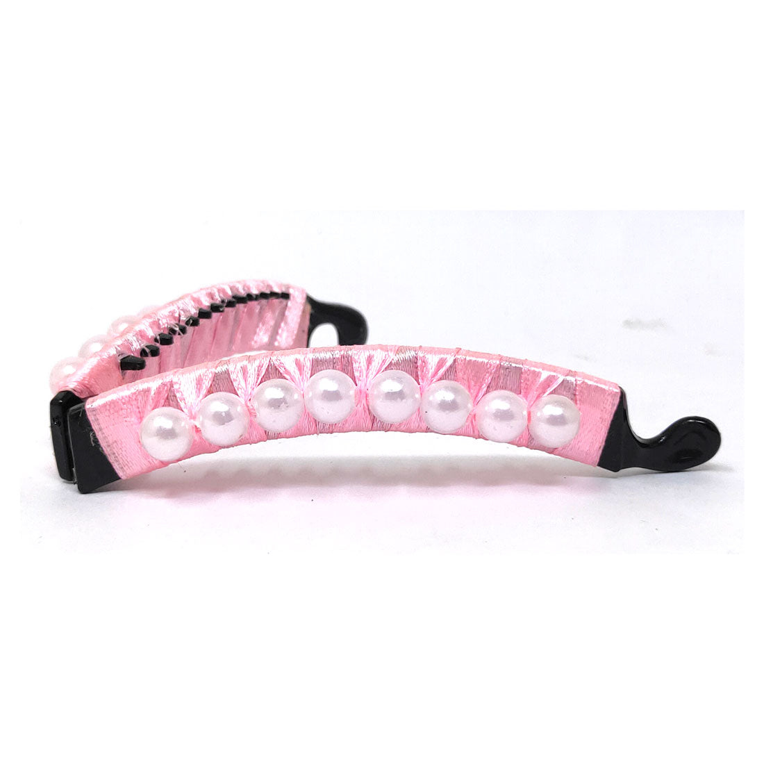 Anokhi Ada Handmade Pearl Banana Hair Clip for Girls and Women (Baby Pink)-ZI-04