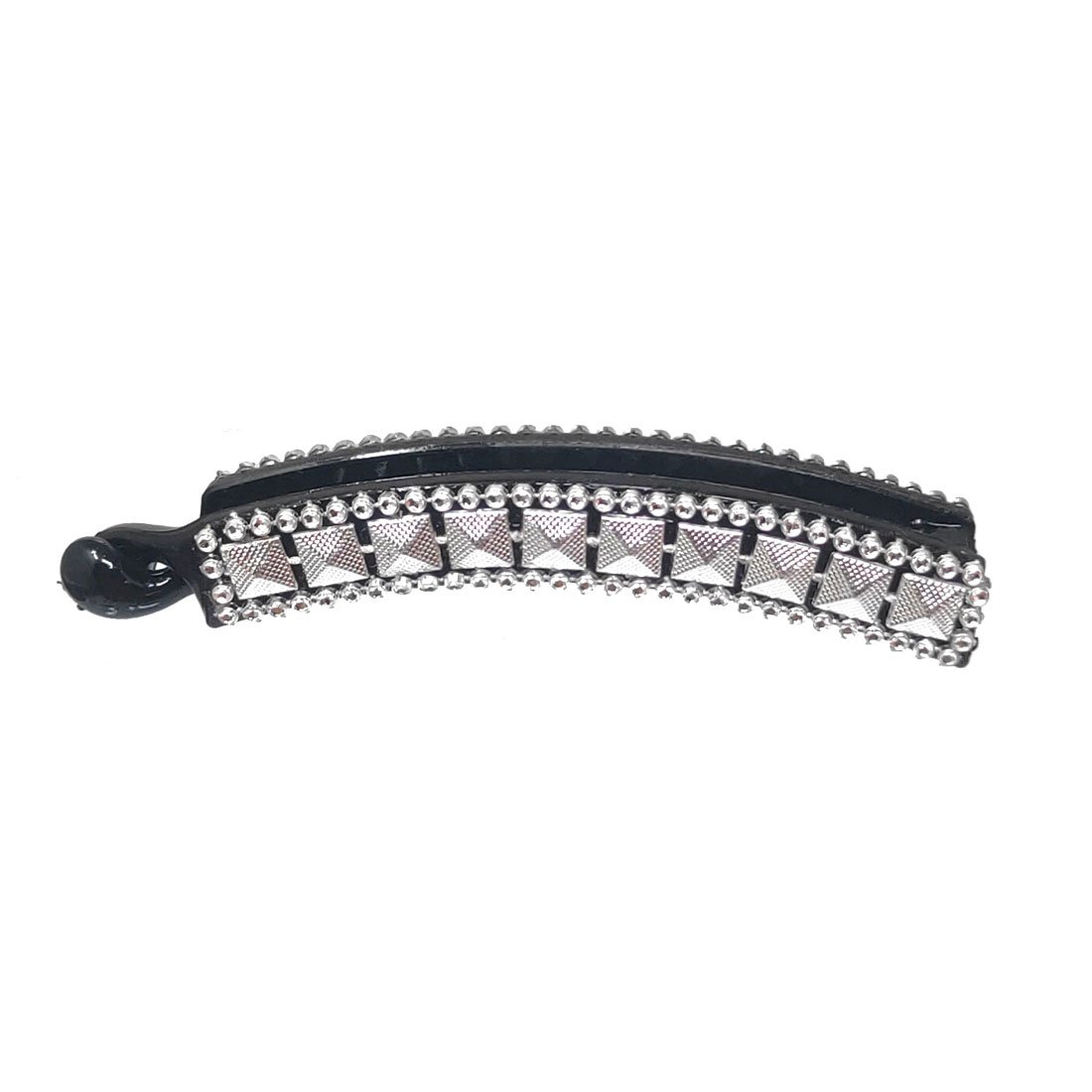 Anokhi Ada Black Designer Handmade Fancy Plastic Banana Hair Clip for Girls and Women (ZI-13) - Anokhiada.com