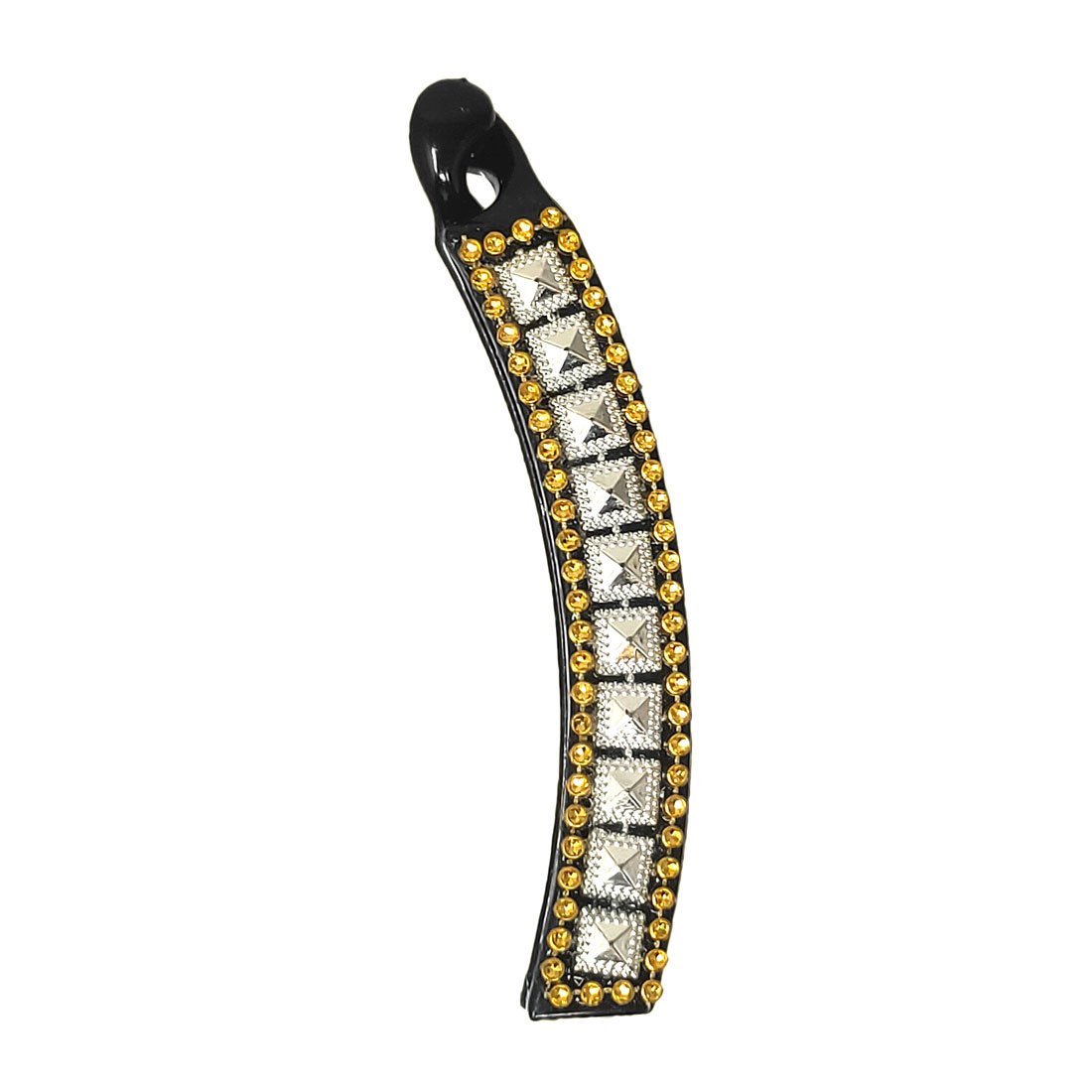 Anokhi Ada Black Designer Handmade Fancy Plastic Banana Hair Clip for Girls and Women (ZI-14) - Anokhiada.com
