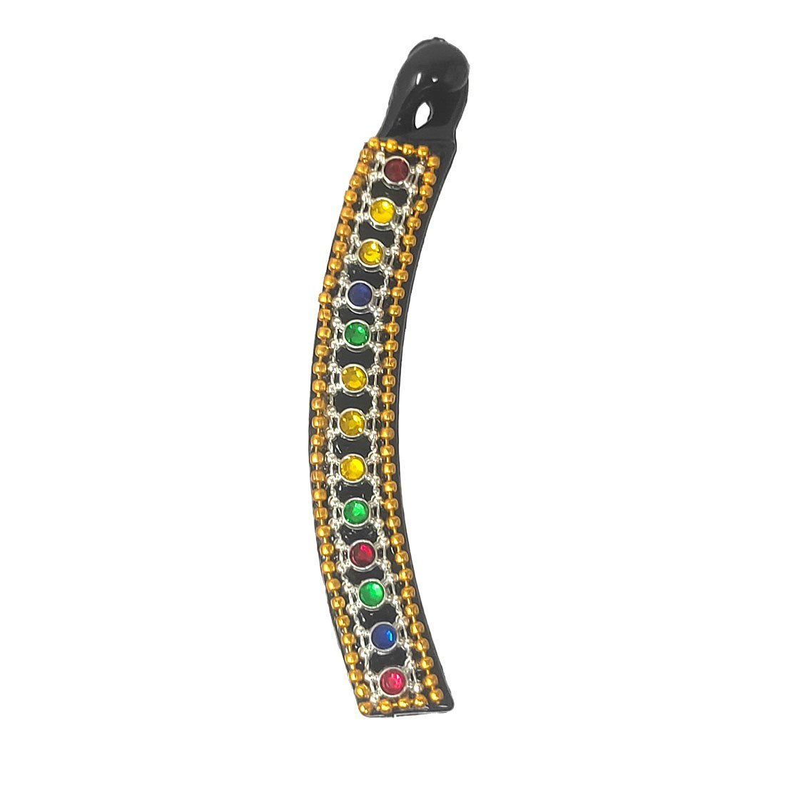 Anokhi Ada Black Designer Handmade Fancy Plastic Banana Hair Clip for Girls and Women (ZI-16) - Anokhiada.com