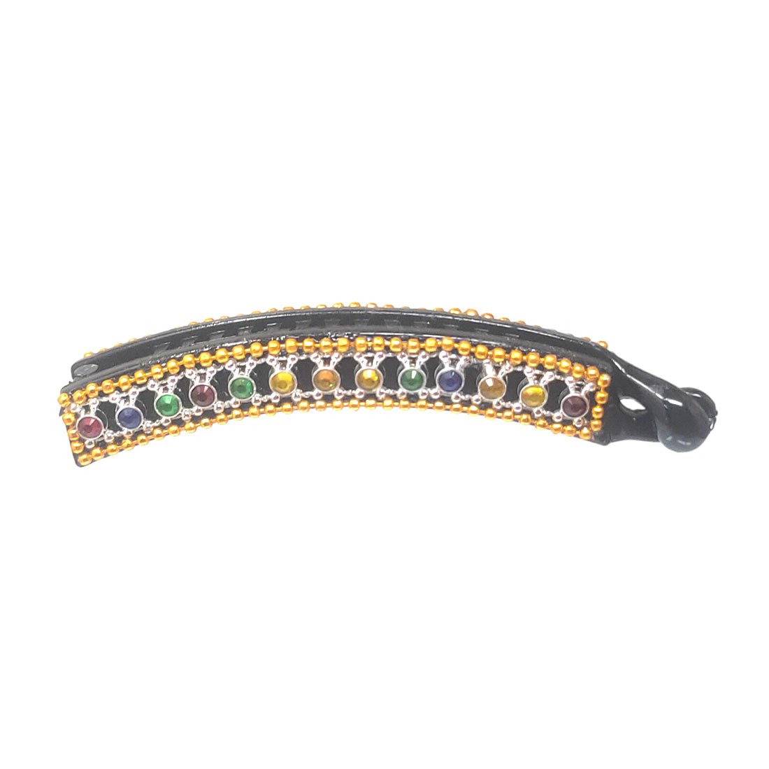 Anokhi Ada Black Designer Handmade Fancy Plastic Banana Hair Clip for Girls and Women (ZI-16) - Anokhiada.com