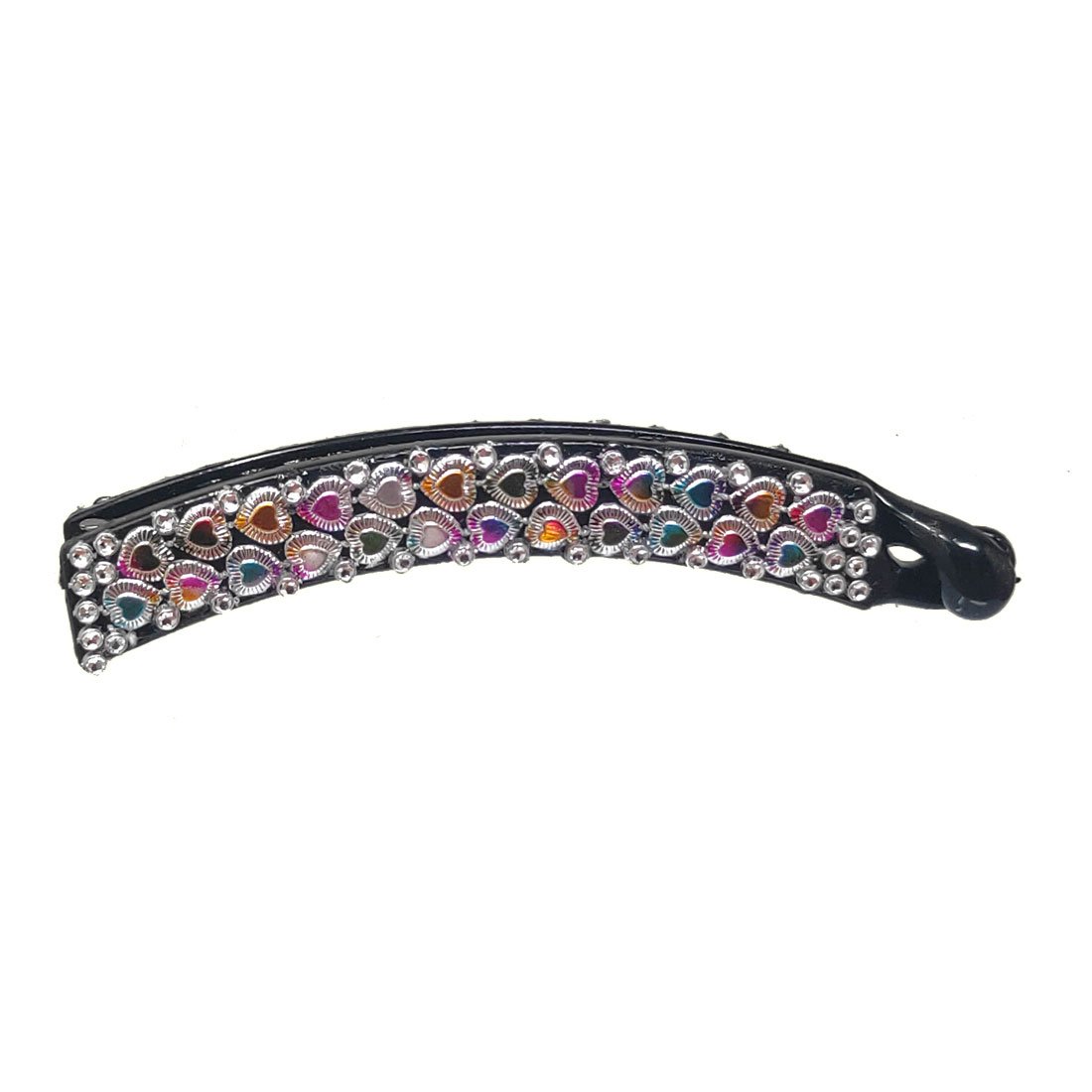 Anokhi Ada Black Designer Handmade Fancy Plastic Banana Hair Clip for Girls and Women (ZI-17) - Anokhiada.com