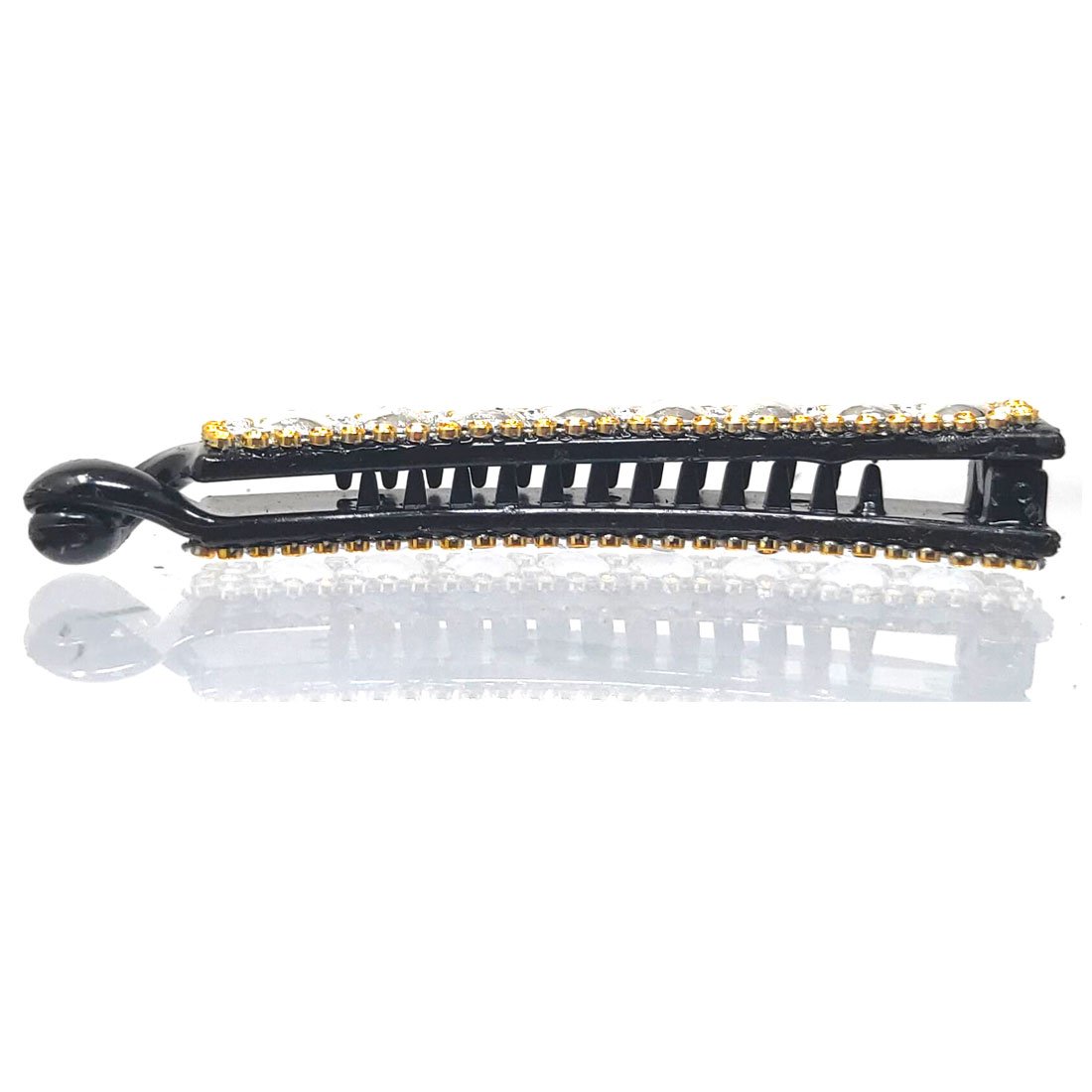 Anokhi Ada Black Designer Handmade Fancy Plastic Banana Hair Clip for Girls and Women (ZI-18) - Anokhiada.com