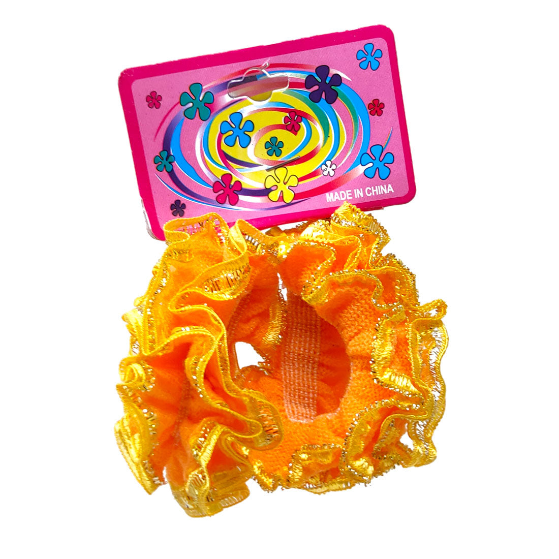 Anokhi Ada Hair Ties/ Ponytail Holders for Girls and Women (Set of 2 Ponytail Holders, Yellow)-Z J-06