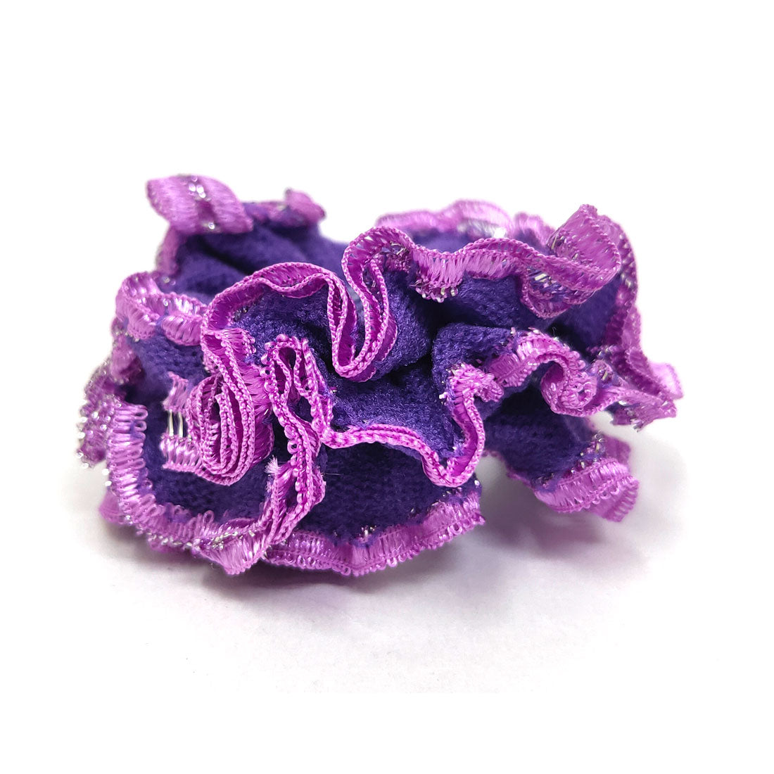 Anokhi Ada Hair Ties/ Ponytail Holders for Girls and Women (Set of 2 Ponytail Holders, Purple)-Z J-07