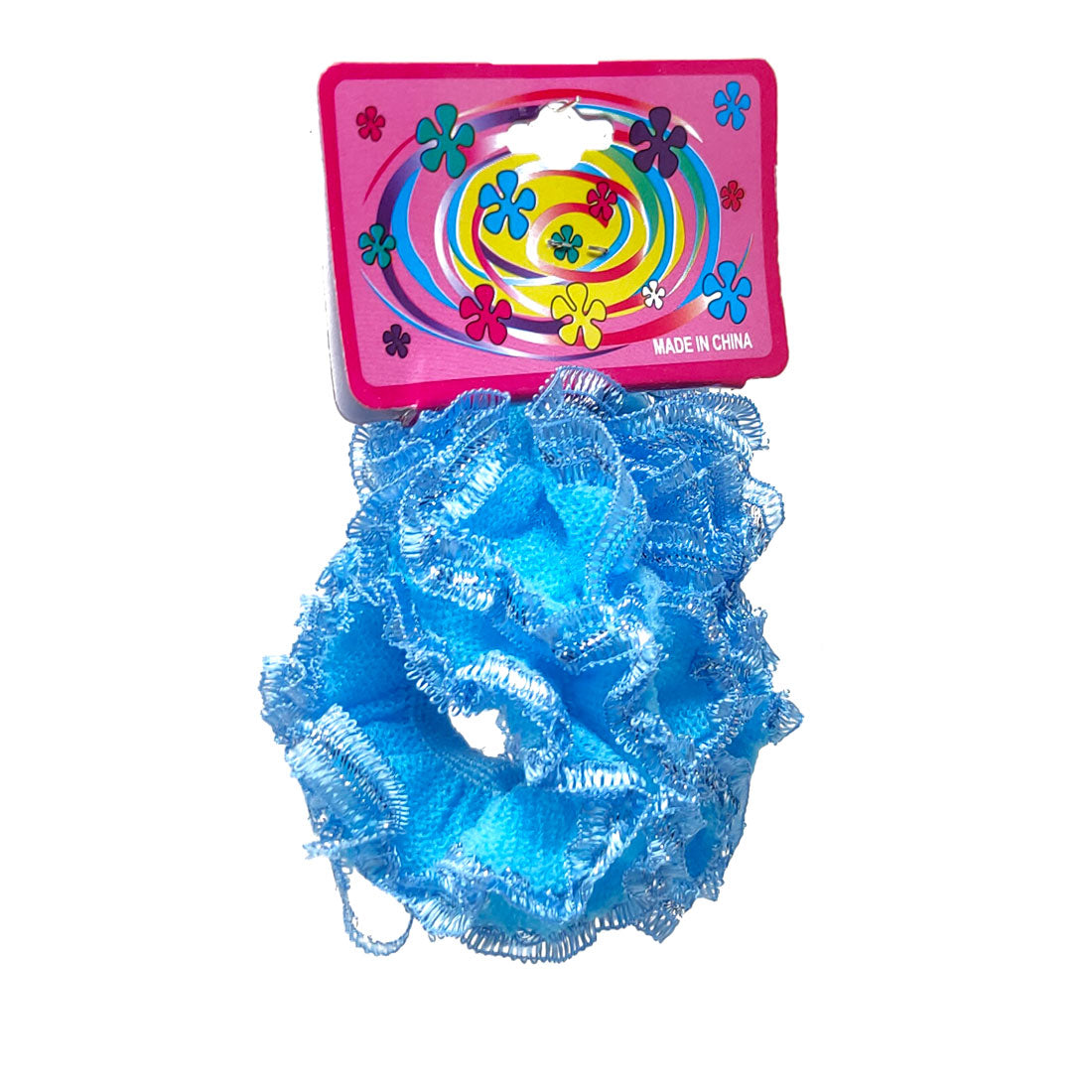 Anokhi Ada Hair Ties/ Ponytail Holders for Girls and Women (Set of 2 Ponytail Holders, Sky Blue)-Z J-08