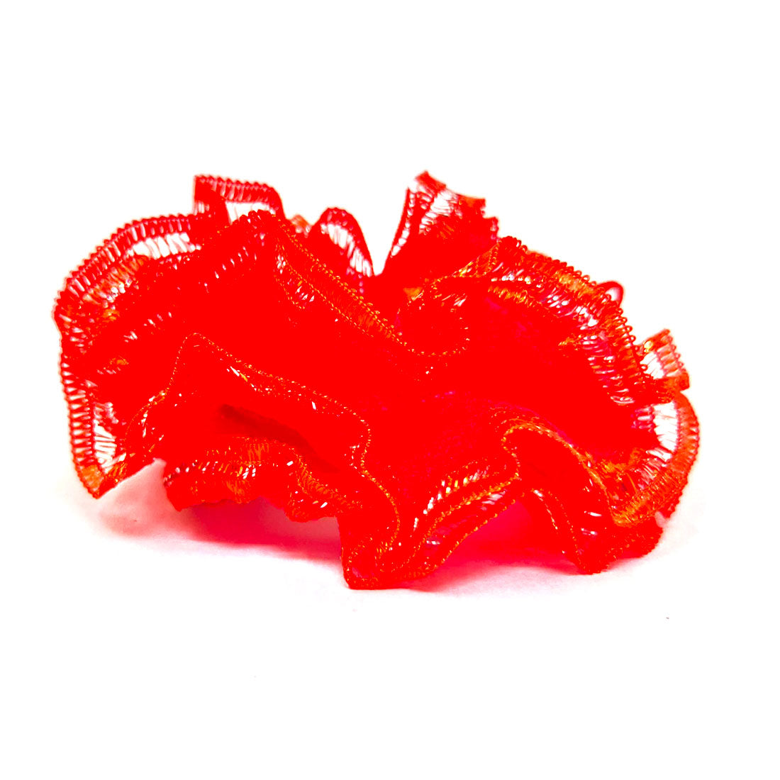 Anokhi Ada Hair Ties/ Ponytail Holders for Girls and Women (Set of 2 Ponytail Holders, Red)-Z J-09