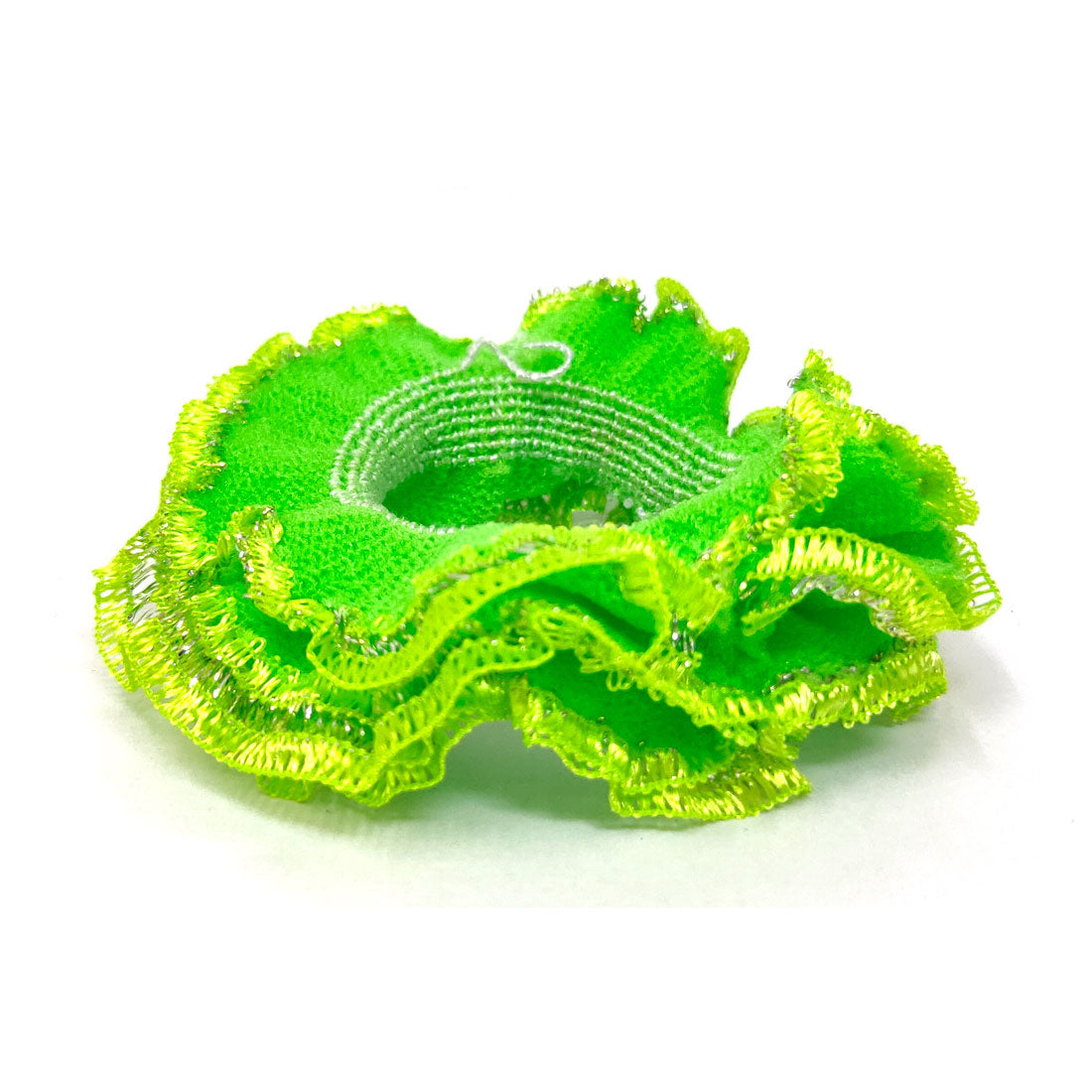 Anokhi Ada Hair Ties/ Ponytail Holders for Girls and Women (Set of 2 Ponytail Holders, Green)-Z J-10