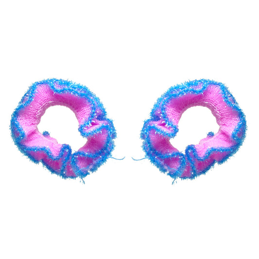 Anokhi Ada Hair Ties/ Ponytail Holders for Girls and Women (Set of 2 Ponytail Holders, Sky Blue)-Z J-12