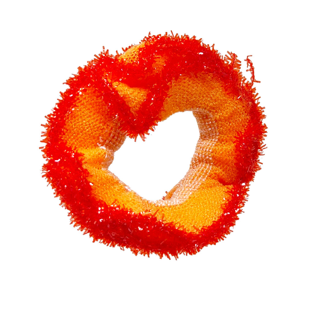 Anokhi Ada Hair Ties/ Ponytail Holders for Girls and Women (Set of 2 Ponytail Holders, Orange)-Z J-14