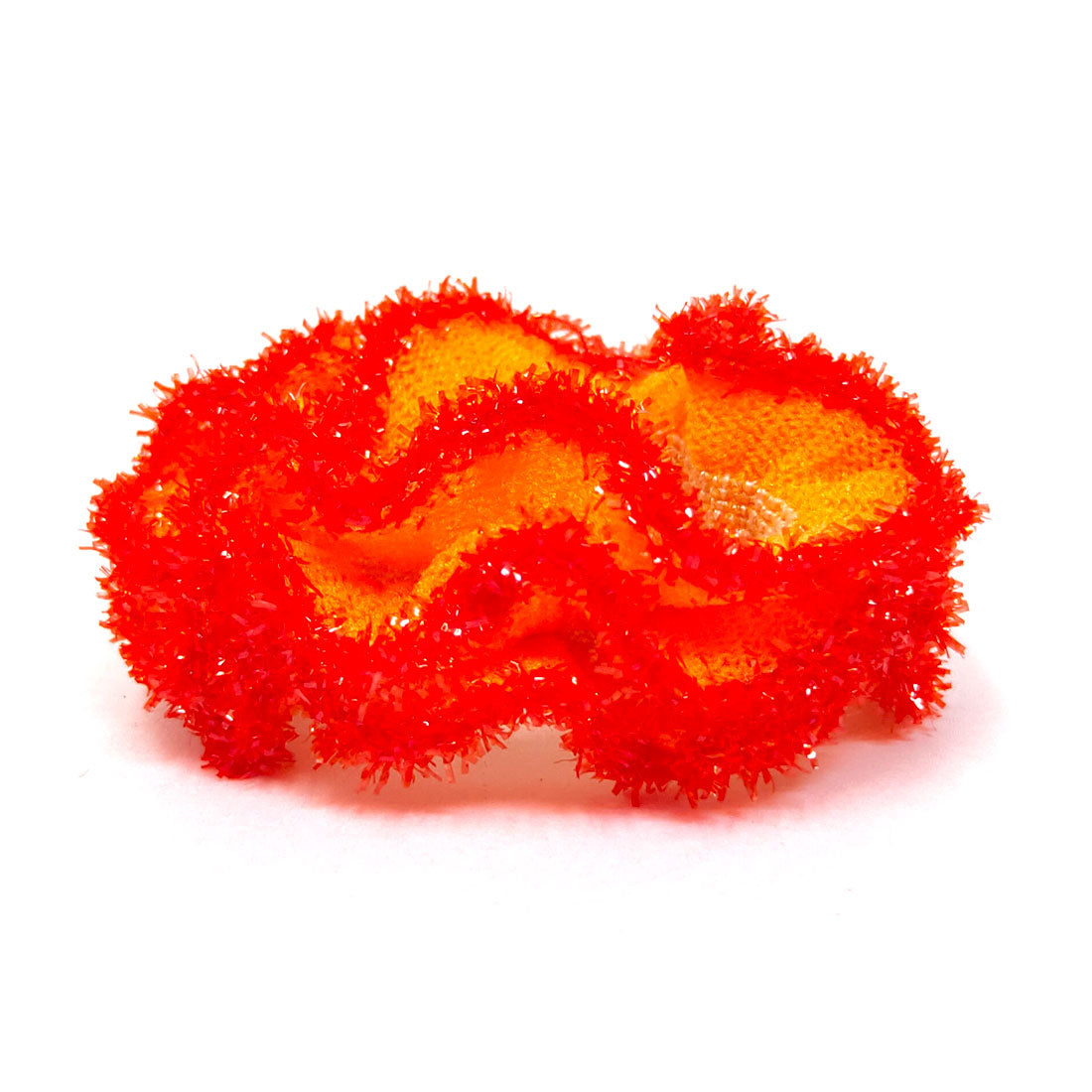 Anokhi Ada Hair Ties/ Ponytail Holders for Girls and Women (Set of 2 Ponytail Holders, Orange)-Z J-14