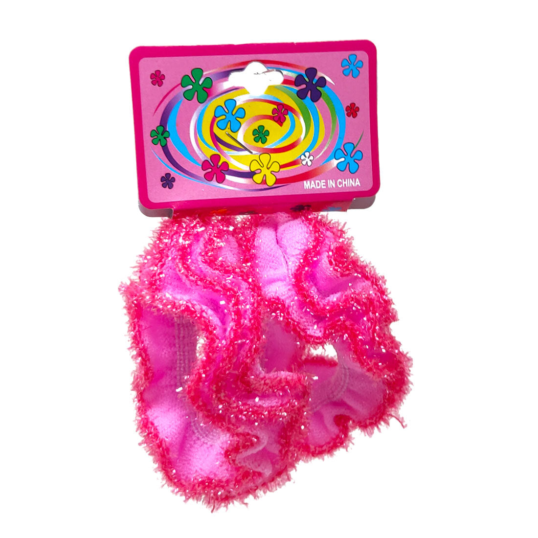 Anokhi Ada Hair Ties/ Ponytail Holders for Girls and Women (Set of 2 Ponytail Holders, Baby Pink)-Z J-15