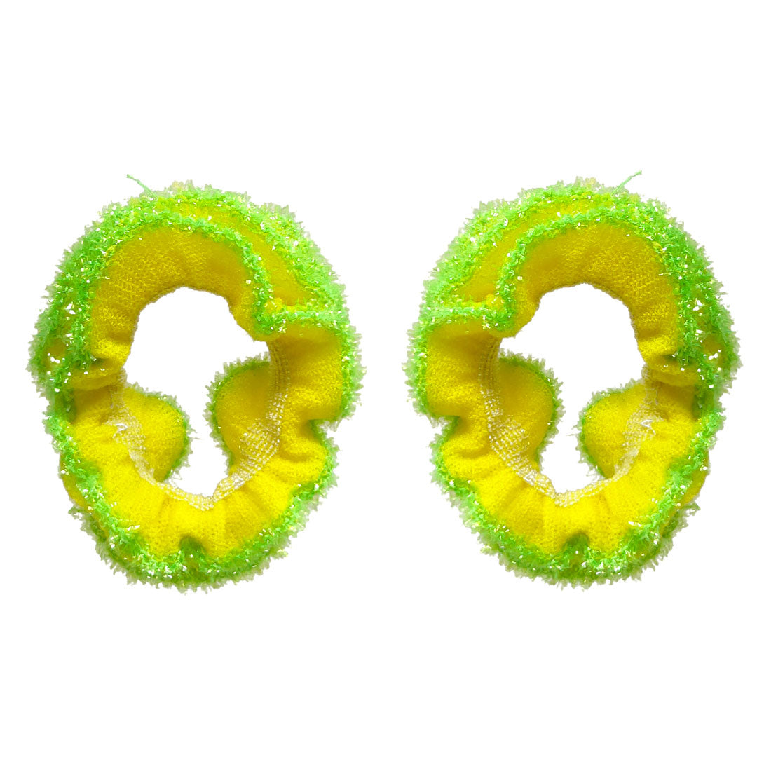 Anokhi Ada Hair Ties/ Ponytail Holders for Girls and Women (Set of 2 Ponytail Holders, Light Green)-Z J-16