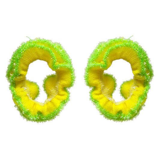 Anokhi Ada Hair Ties/ Ponytail Holders for Girls and Women (Set of 2 Ponytail Holders, Light Green)-Z J-16