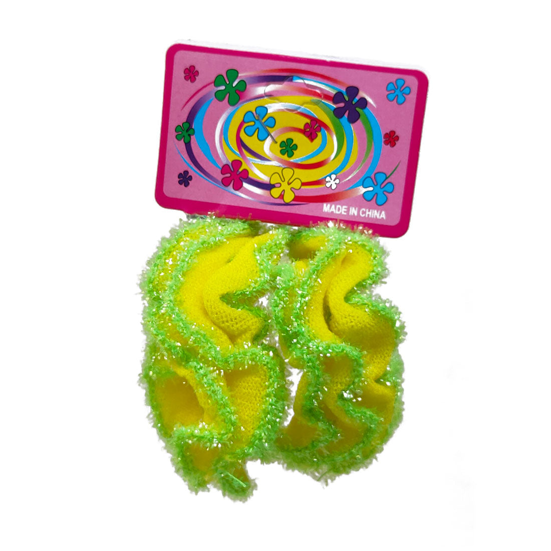 Anokhi Ada Hair Ties/ Ponytail Holders for Girls and Women (Set of 2 Ponytail Holders, Light Green)-Z J-16