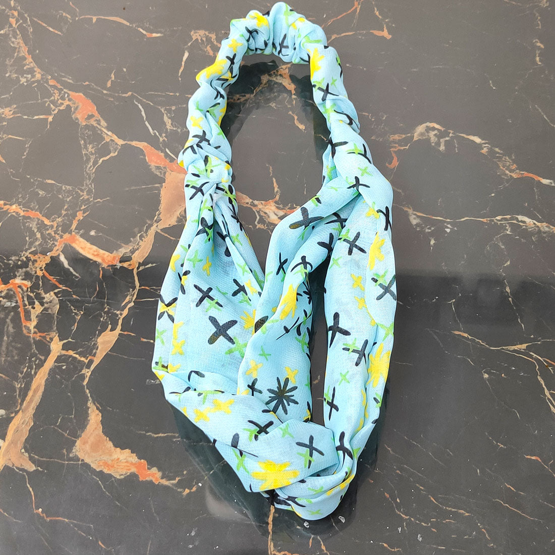 Anokhi Ada Multi-Colour Printed Fabric Soft Headband for Girls and Women (ZK-02)