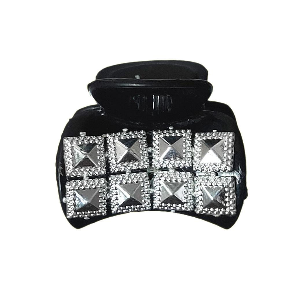 Anokhi Ada Black Designer Handmade Fancy Plastic Hair Clutcher for Girls and Women (ZL-03) - Anokhiada.com