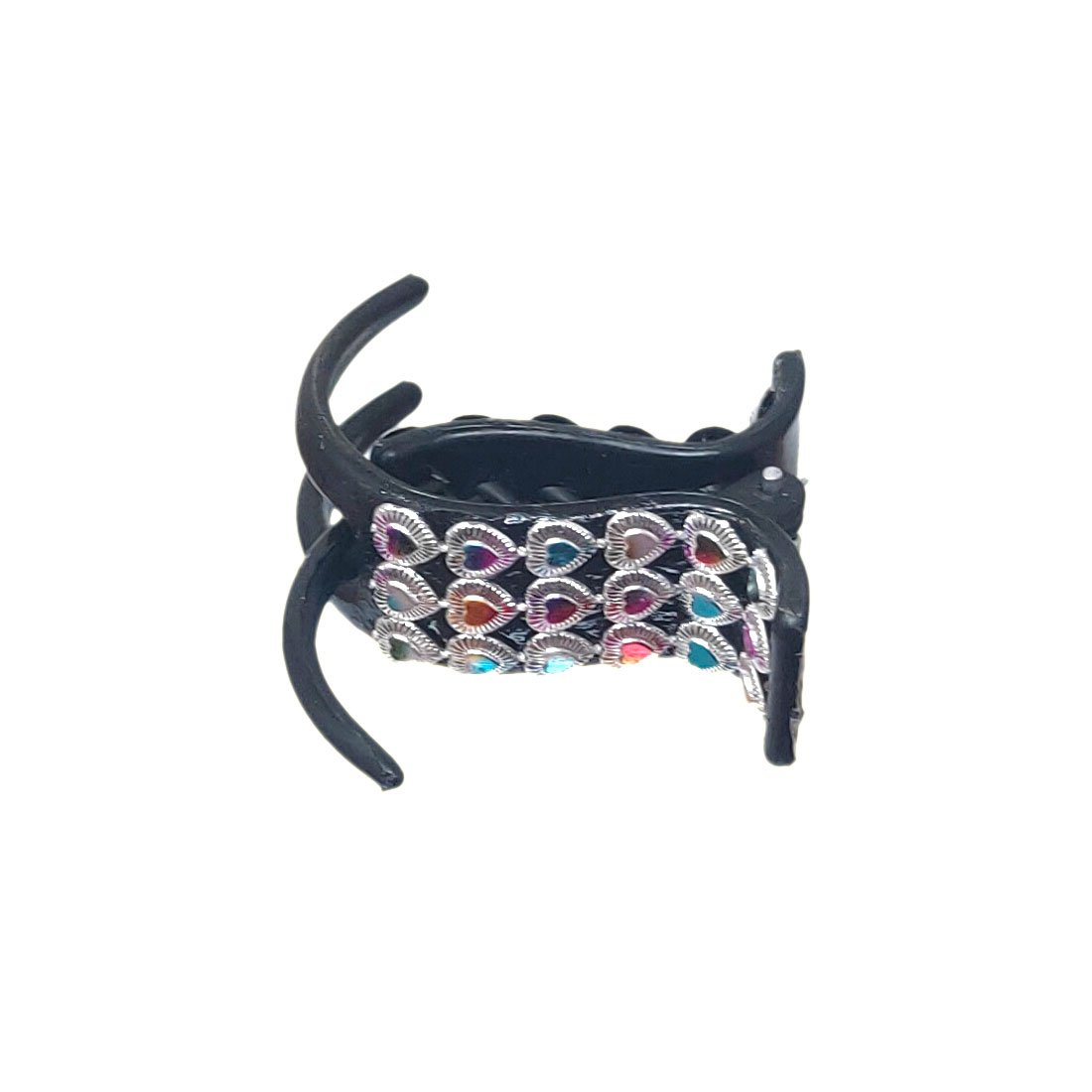 Anokhi Ada Black Designer Handmade Fancy Plastic Hair Clutcher for Girls and Women (ZL-05) - Anokhiada.com