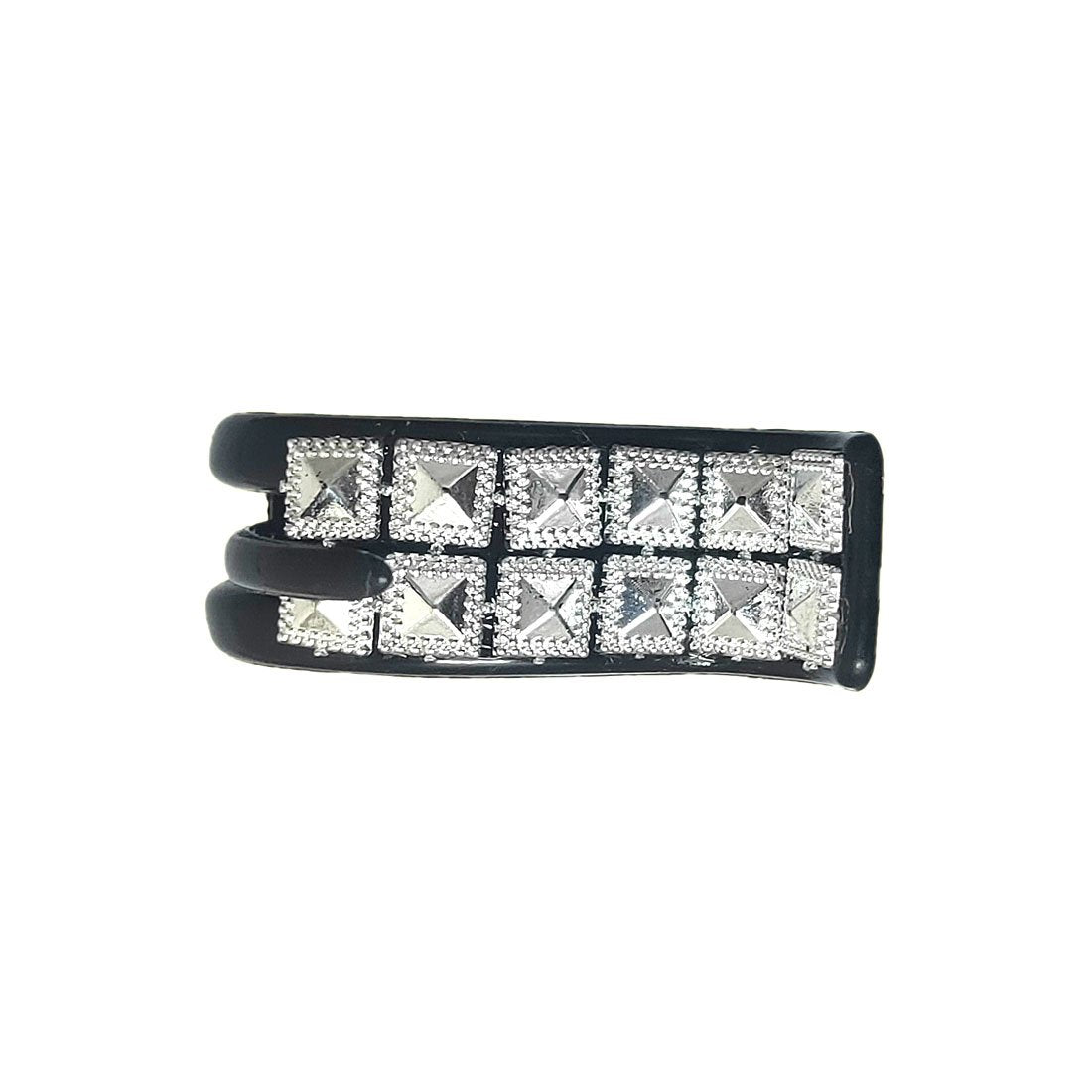 Anokhi Ada Black Designer Handmade Fancy Plastic Hair Clutcher for Girls and Women (ZL-08) - Anokhiada.com
