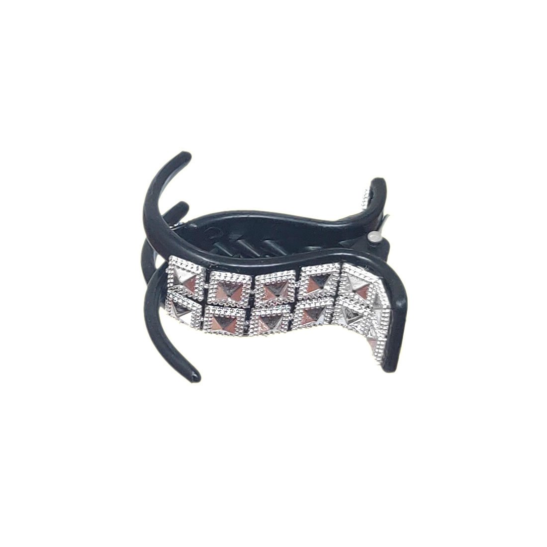 Anokhi Ada Black Designer Handmade Fancy Plastic Hair Clutcher for Girls and Women (ZL-08) - Anokhiada.com