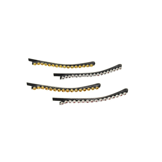 Anokhi Ada Handmade Fancy Bobby Pins for Girls and Women for Occasion (Combo Of 4 Bobby Pins, ZM-01 Bobby Pins)