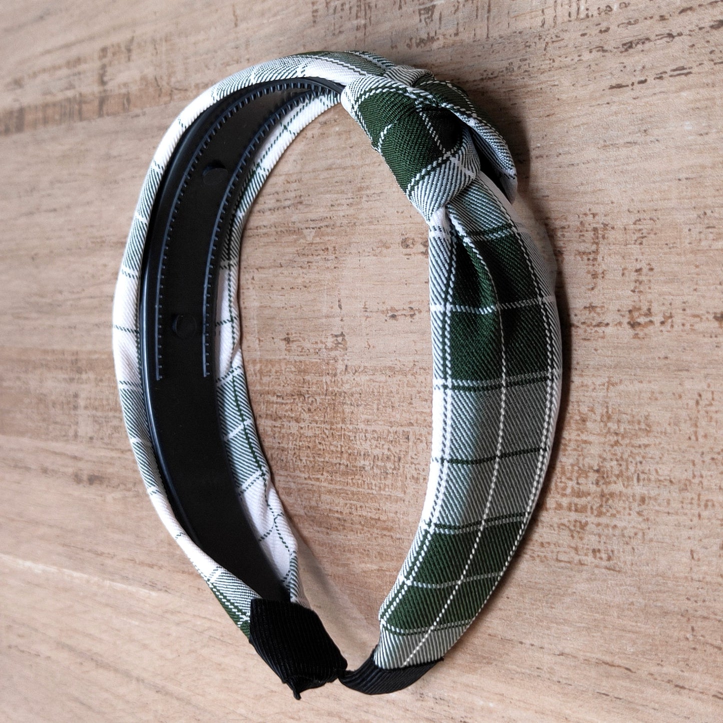 Anokhi Ada Check Design Fabric Knot Headband for Girls and Women (ZN -08)
