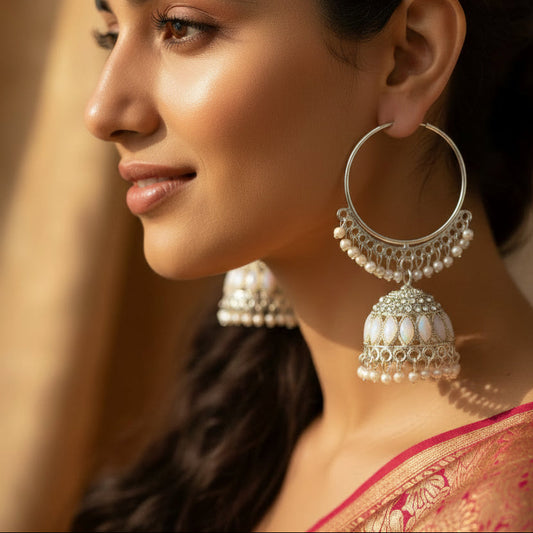 Elegant Hoop Jhumki for festive season