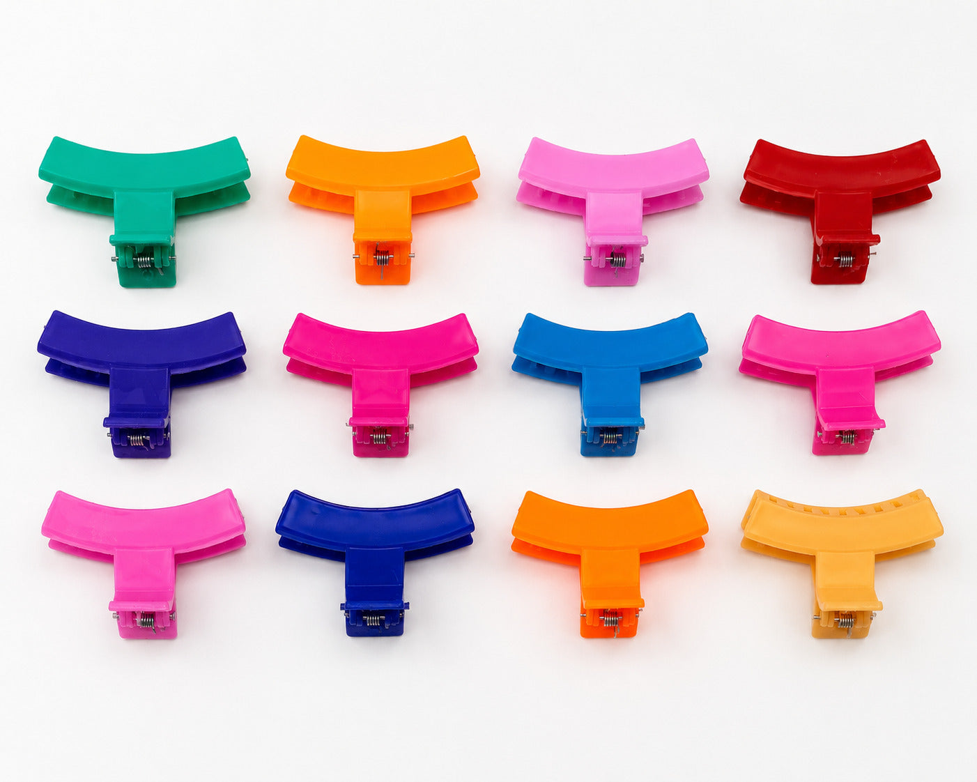 Anokhi Ada Plastic Thick Hair Clutchers/Hair Claws for Girls and Women (Multi-Color)-ZB-20