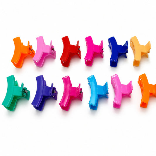 Anokhi Ada Plastic Thick Hair Clutchers/Hair Claws for Girls and Women (Multi-Color)-ZB-20