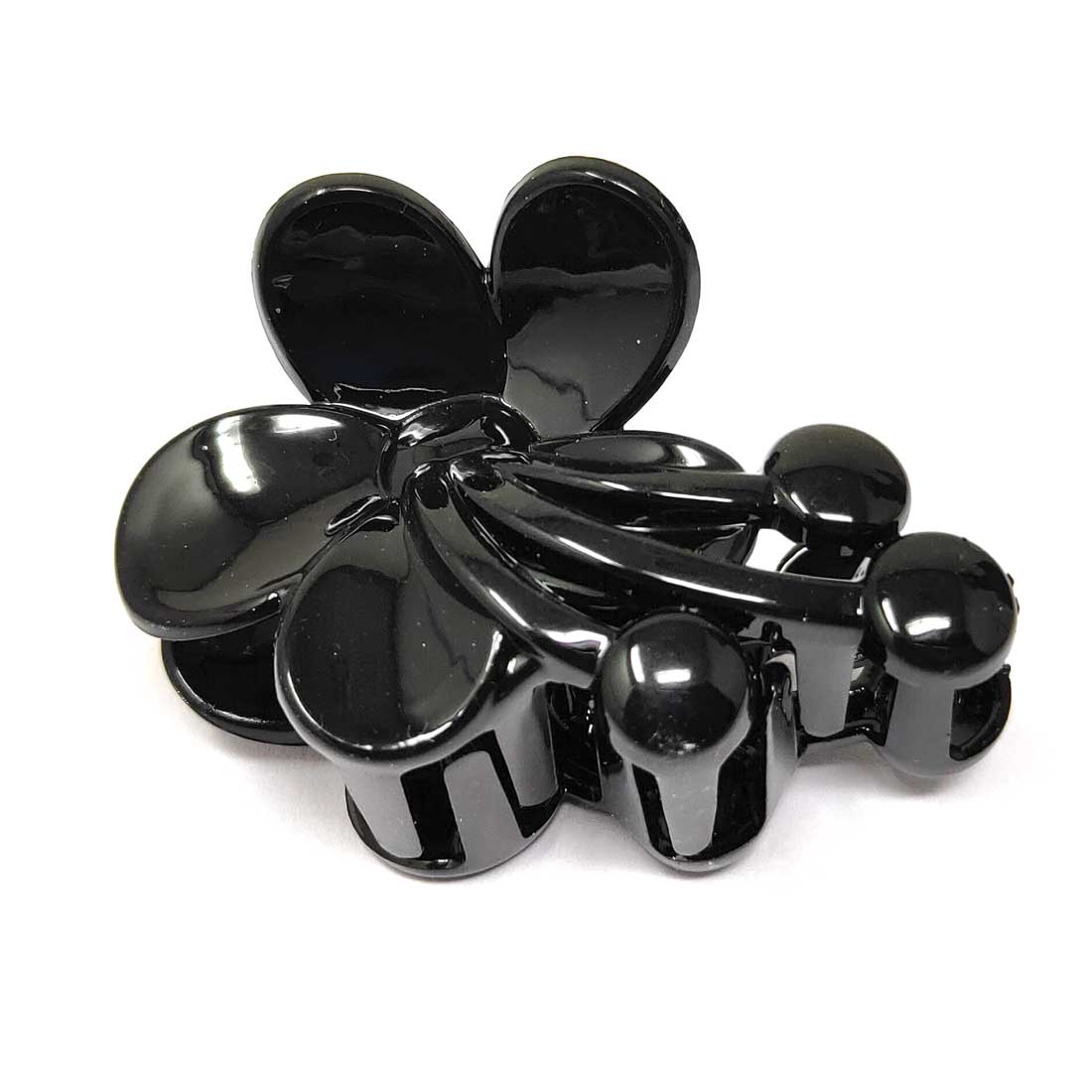 Anokhi Ada Plastic Hair Clutcher/Hair Claw Clip for Girls and Women (Black, Pack of 2) - 01-02C