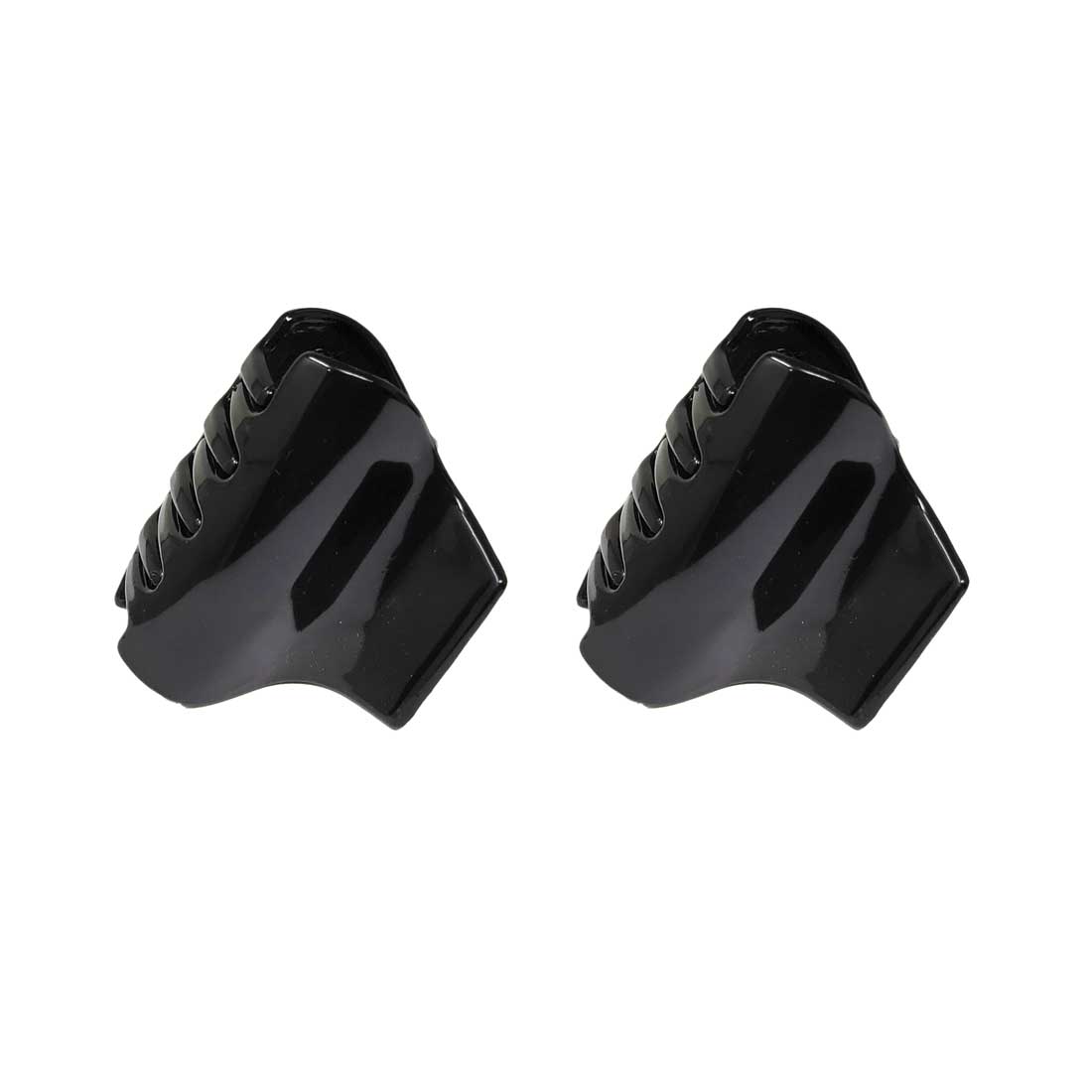 Anokhi Ada Plastic Hair Clutcher/Hair Claw Clip for Girls and Women (Black, Pack of 2) - 01-10C