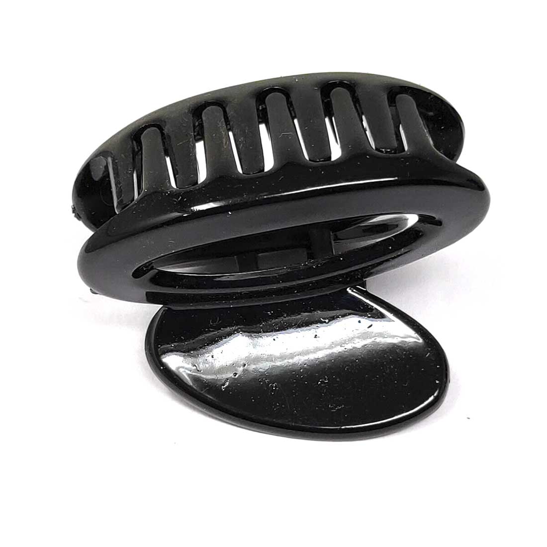 Anokhi Ada Plastic Hair Clutcher/Hair Claw Clip for Girls and Women (Black, Pack of 2) - 01-11C