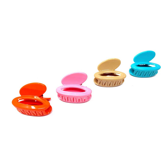 Anokhi Ada Plastic Hair Clutcher / Hair Claw for Girls and Women (Multi-Colour; Pack of 4; 02-09C)