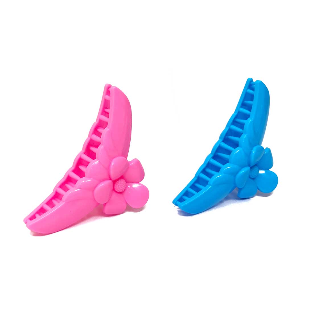 Anokhi Ada Plastic Hair Clutcher / Hair Claw for Girls and Women (Multi-Colour; Pack of 2; 02-18C)