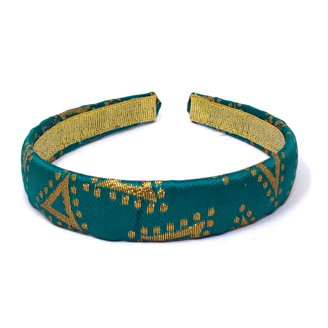 Anokhi Ada Handmade Fabric Hairband/Headband for Girls and Women (Dark Green)-04-25H