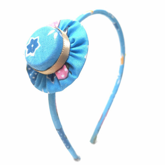 Anokhi Ada Handmade Fabric Trendy Hairband/Headband for Girls (Sky Blue)-04-40H