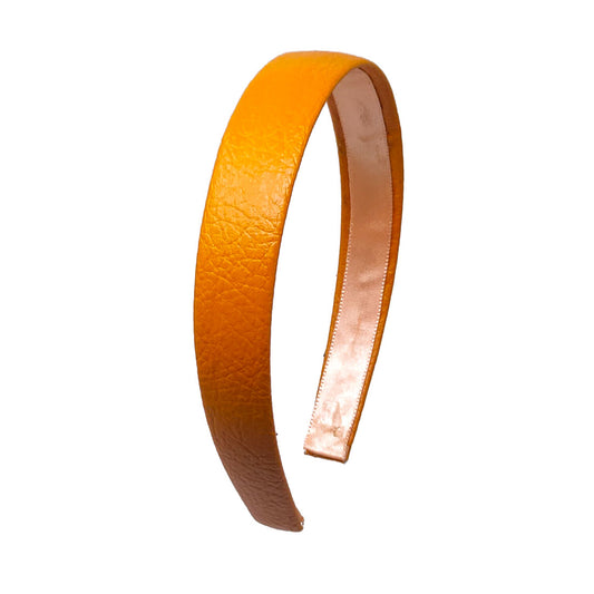 Anokhi Ada Faux  Leather on Plastic Hairband/Headband for Girls and Women (Orange)-05-01H