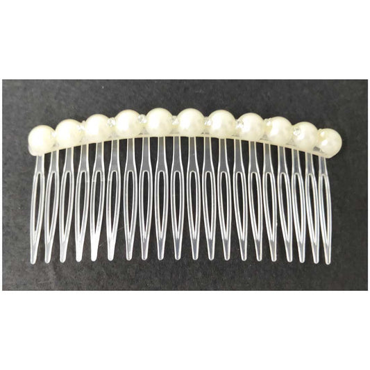 Anokhi Ada Hair Comb Clip for Women and Girls, White (07-05)