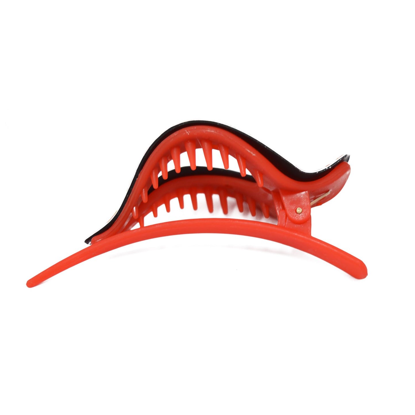 Large Pointed Red Fancy Plastic Hair Claw for Girls and Women - 07-13