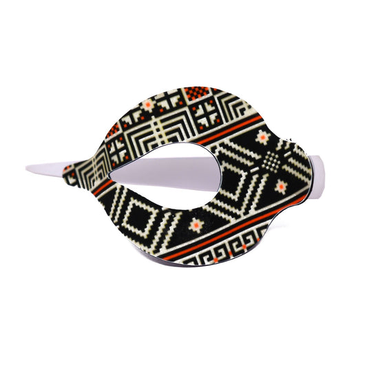 Large Pointed White Fancy Plastic Hair Claw for Girls and Women - 07-15