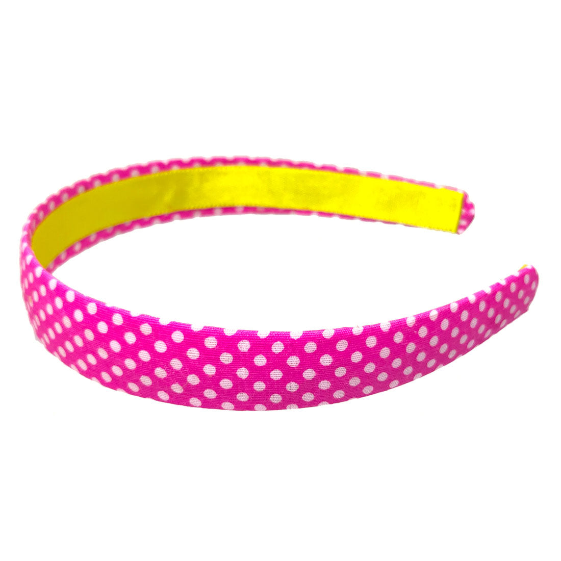Anokhi Ada Handmade Polka Dots Fabric Hairband/Headband for Girls and Women (Pink, 09-23H)