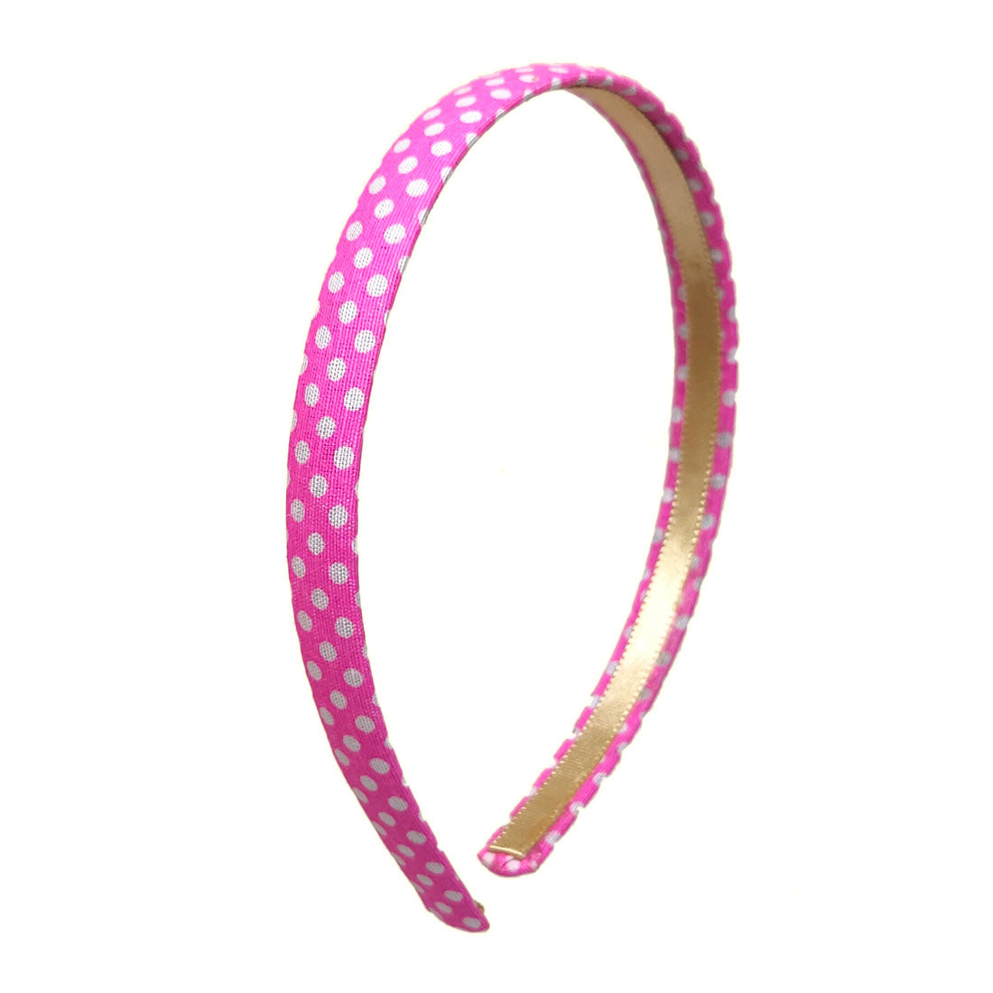 Anokhi Ada Handmade Polka Dots Fabric Hairband/Headband for Girls and Women (Pink, 09-25H)