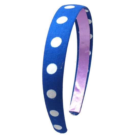Anokhi Ada Handmade Polka Dots Fabric Hairband/Headband for Girls and Women (Violet, 09-27H) - Anokhiada.com