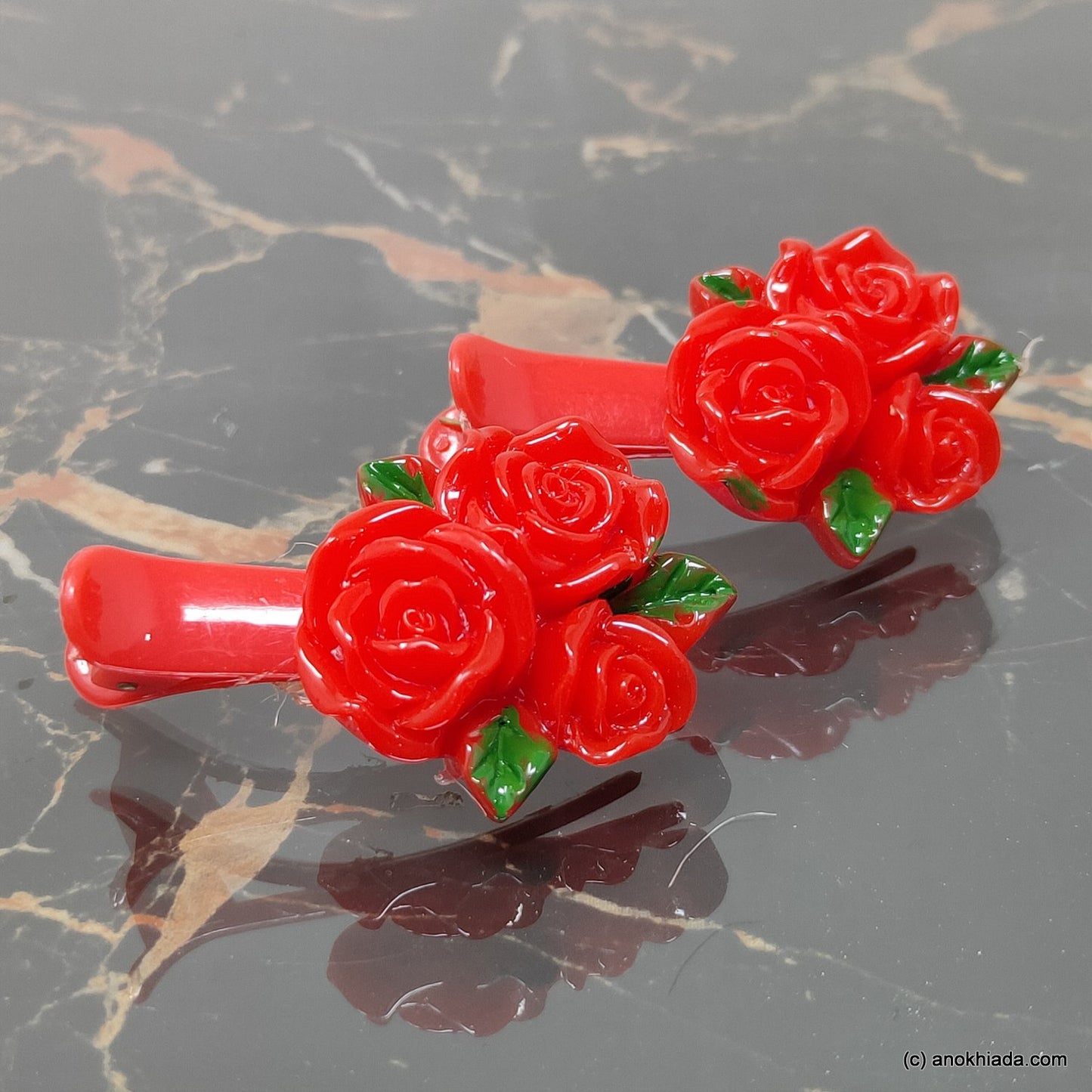 Anokhi Ada Floral Hair Clips for Kids and Girls (10-35)